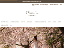 Tablet Screenshot of classindanceshoponline.com